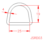 JSRD03 Anello a 'D'