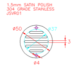 JSVR01 Griglia di aerazione rotonda