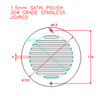 JSVR03 Griglia di aerazione rotonda